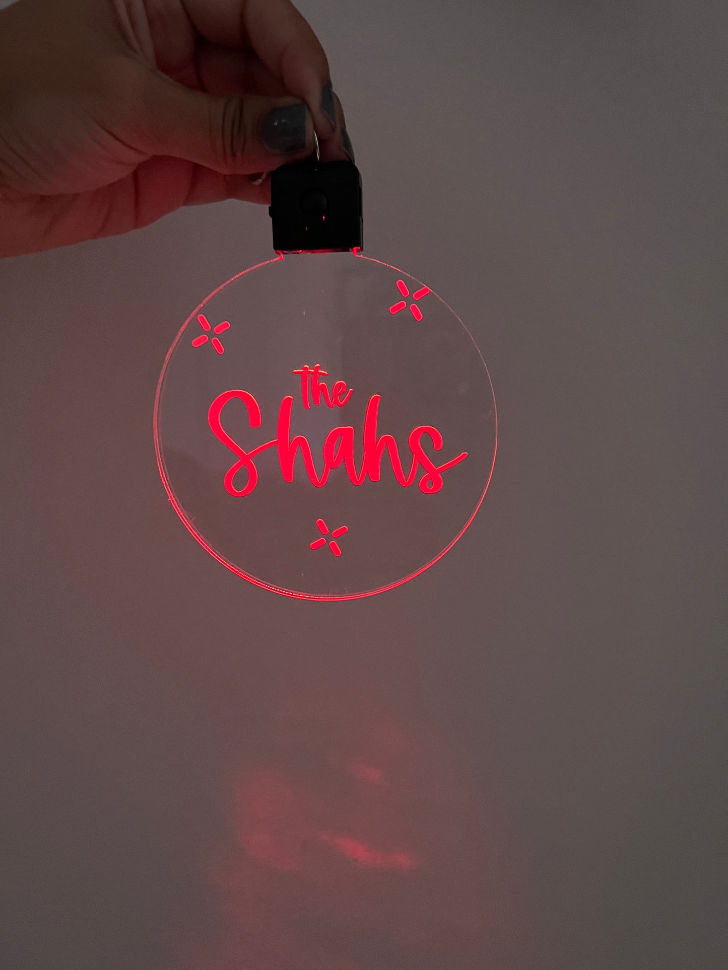LED name ornament