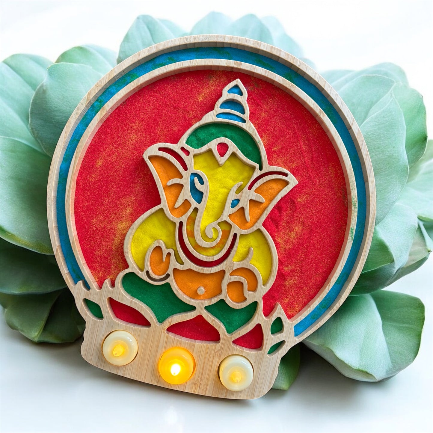 Ganesh Wooden Rangoli