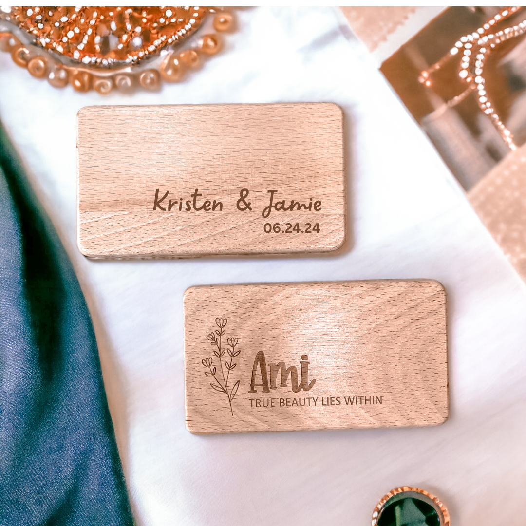 Personalized Wooden Travel Jewelry Box