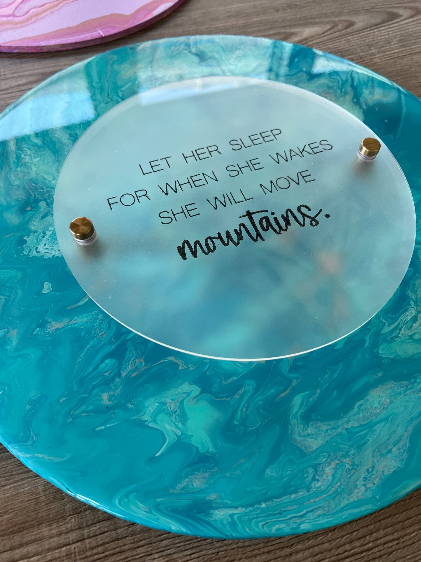 Double Layered Paint Pour Sign