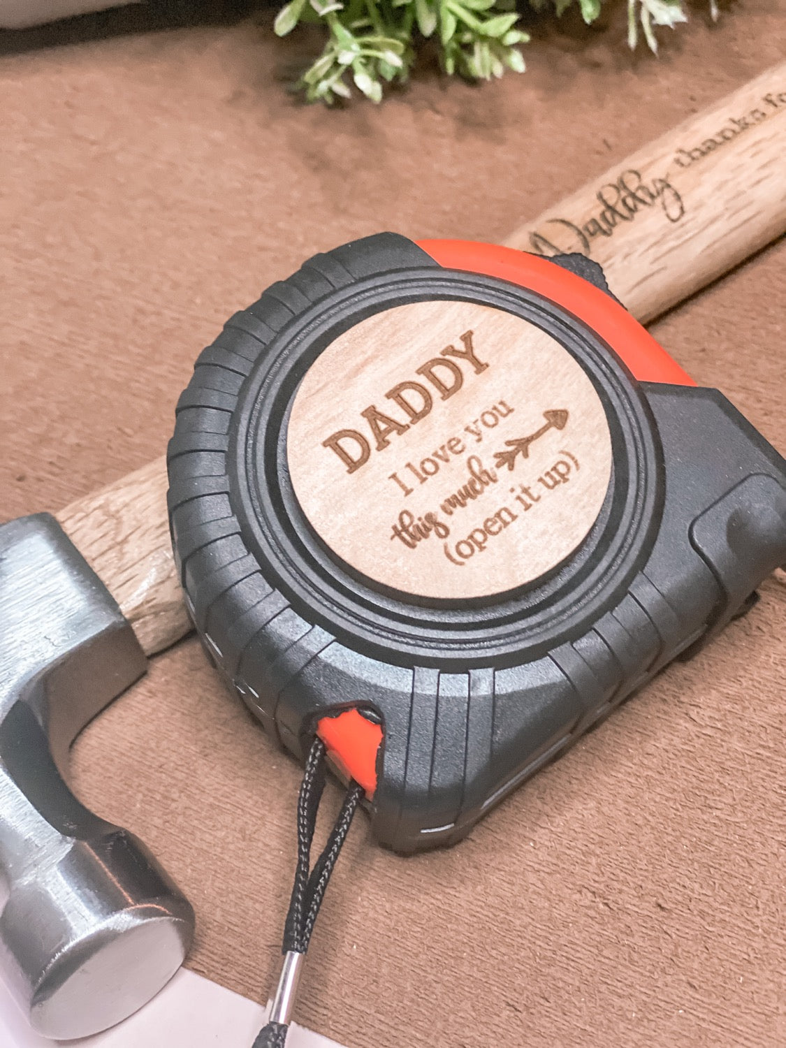 Personalized Father's Day Gift - personalized measuring tape with