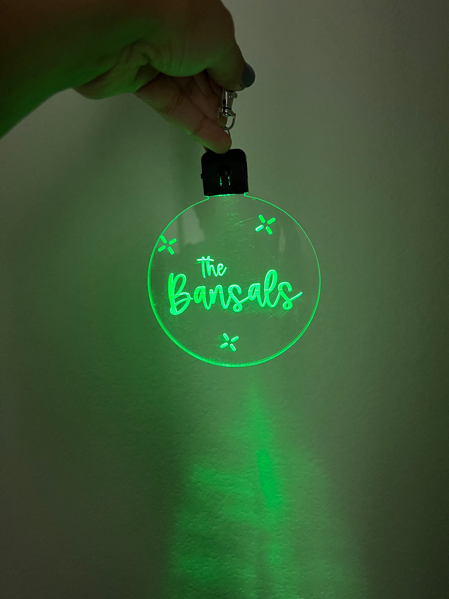 LED name ornament