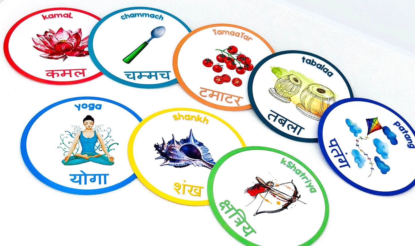 Hindi Dry Erase Alphabet Flashcards