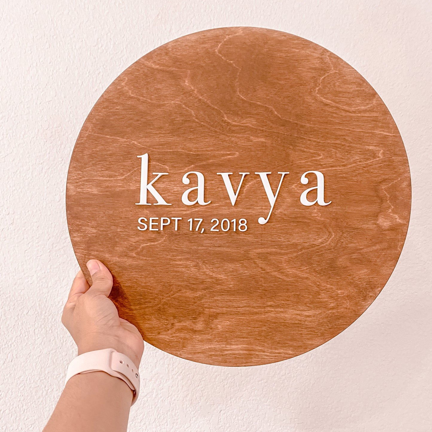 Custom Wooden Round Sign