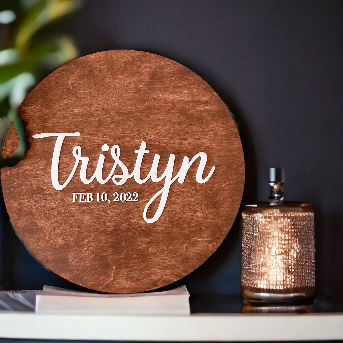 Custom Wooden Round Sign